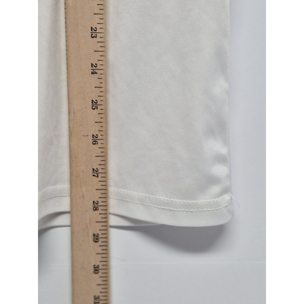 Collars & Co Polo Shirt Mens Large White Solid Luxury Pique Cotton Knit Top - Picture 5 of 6